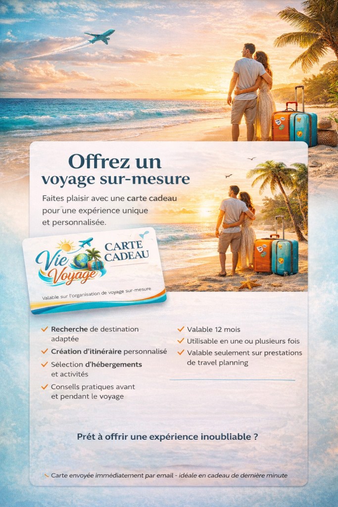carte cadeau voyage